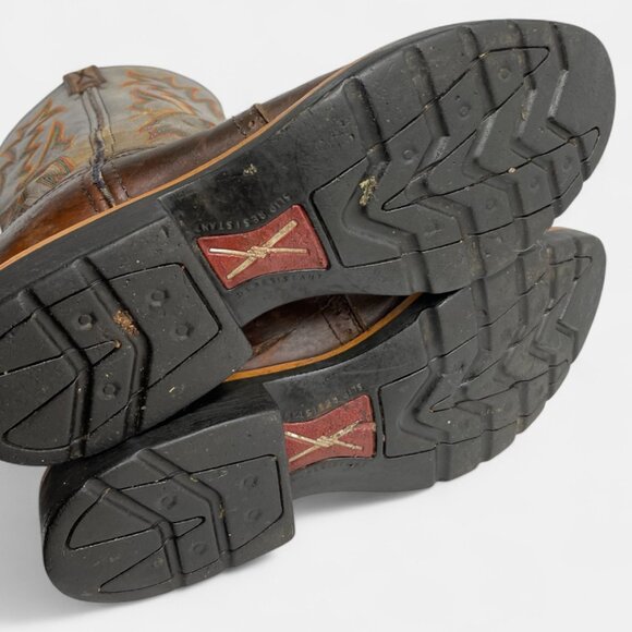 Twisted X Distressed Brown and Gray Western Boots - Picture 13 of 13